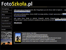 Tablet Screenshot of fotoszkola.pl